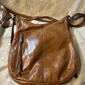 Carmel leather Hobo brand bag